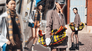 Burberry đưa hoạ tiết quen thuộc vào phụ kiện 'phong toả' sàn diễn xuân hè 2018