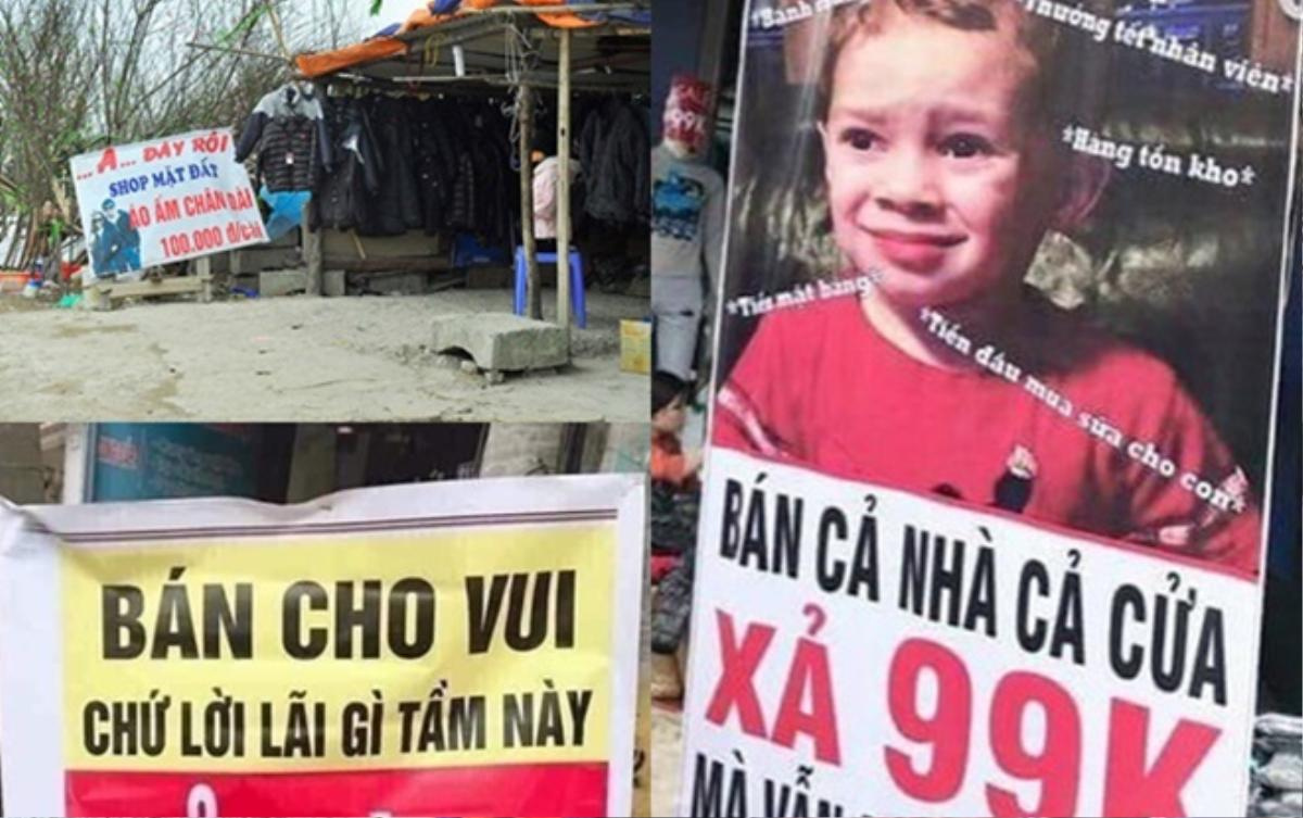 biển quảng cáo xả hàng