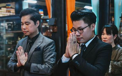 Ngọc Sơn lần đầu tổ chức lễ nhận con nuôi Duy Cường tại chùa