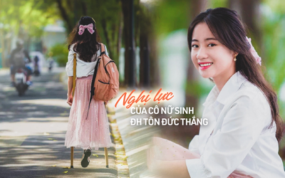 Ngưỡng mộ nghị lực của nữ sinh ĐH Tôn Đức Thắng, 'làm bạn' với đôi nạng gỗ suốt 15 năm đến trường