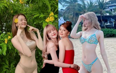 Khi hai chị em nhà họ Thiều diện bikini: Bảo Trâm nữ tính, Bảo Trang ngọt ngào