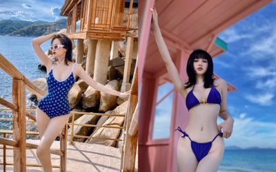 Bà mẹ hai con Tâm Tít có phần hông quả táo bốc lửa nhờ bí quyết này