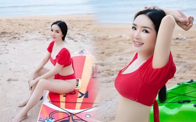 Ở tuổi 51, Hoa hậu Đền Hùng Giáng My vẫn diện bikini khoe body cực 'cháy'
