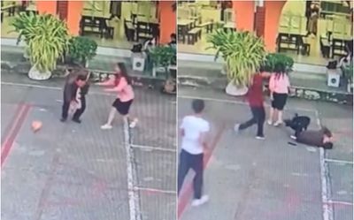 Đang ung dung trong trường, thầy giáo vô tình nhận liên tiếp 'họa tam tai' từ học sinh đang chơi thể thao
