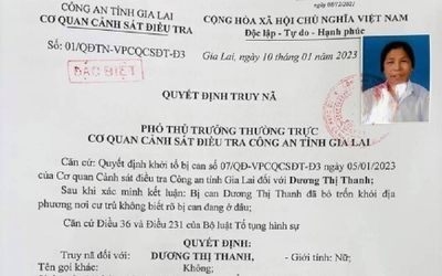 Truy nã đặc biệt cụ bà 73 tuổi vay 19 tỷ đồng rồi bỏ trốn, bất kỳ người nào cũng có quyền bắt bị can