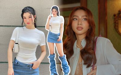Á hậu Phương Nhi diện váy ngắn cũn xuống phố, dù 'đụng hàng' nhưng vẫn vượt mặt đàn chị Hoa hậu