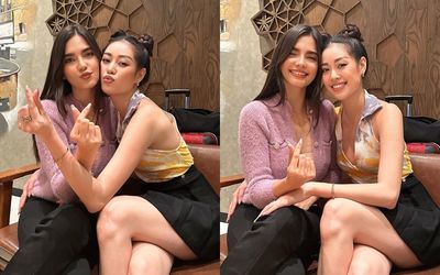 Hoa hậu Khánh Vân biến hình thành chú 'Na Tra', hội ngộ Hoa hậu Lào sau 2 năm xa cách