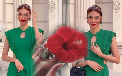 Không phải ông xã, đây mới là người 'đàn ông' tặng hoa cho Lan Khuê ngày 08/03