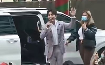 Đang đi diễn nhưng Lê Dương Bảo Lâm không quên 'cà khịa' HIEUTHUHAI