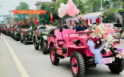 Công an vào cuộc xác minh đoàn xe Jeep rước dâu ở Thái Nguyên