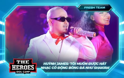 Huỳnh James: 'Tôi muốn được hát nhạc cổ động bóng đá như Shakira'