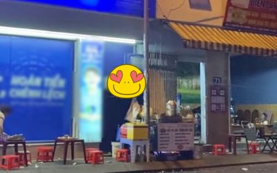 Xôn xao quán vỉa hè lắp thiết bị 'tối tân' cho thực khách, netizen thốt lên: 'Chắc bán hàng vì đam mê'