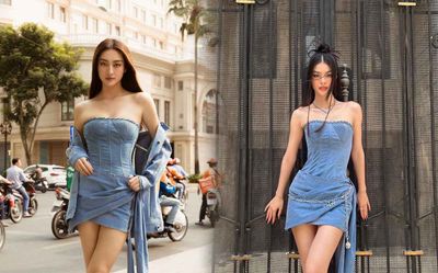 Diện chung outfit, Kiều Loan được đánh giá cao vượt Lương Thùy Linh dù thấp hơn cả chục phân