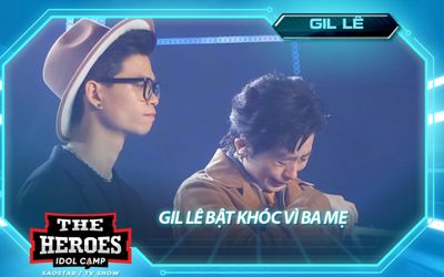 Gil Lê bất ngờ bật khóc vì ba mẹ trên sân khấu