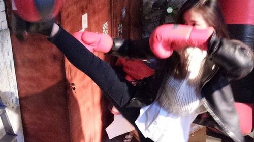 Sao nữ 'Thái tử phi thăng chức ký' chơi đấm bốc cực bảnh