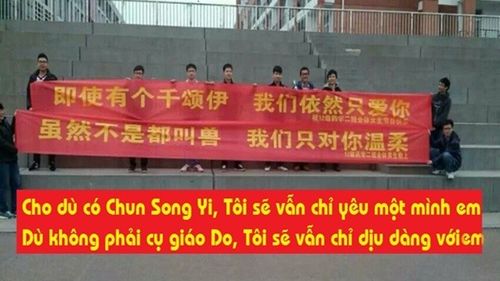 Đại chiến khẩu hiệu mùng 7/3 'siêu ngôn tình' của nam sinh Trung Quốc