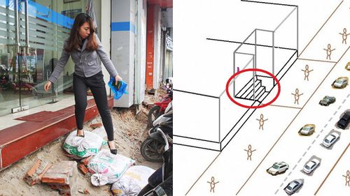 Nước ngoài xây bậc tam cấp như thế nào để không lấn chiếm vỉa hè
