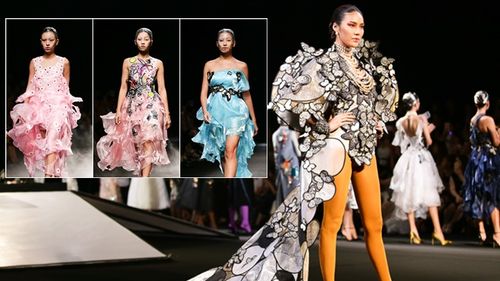 Hậu The Face, Lan Khuê xuất hiện đầy ma mị bên các 'gà chiến' trên sàn runway