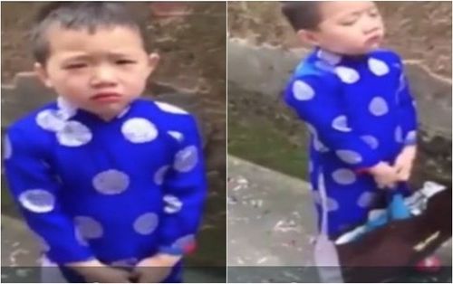 Chết cười vì clip cậu bé nghĩ mình là con nuôi, ấm ức ôm bánh chưng toan 'dạt nhà' ngày mùng 1 Tết