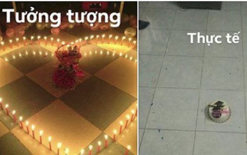 Cắm nến hình trái tim mừng sinh nhật bạn trai chưa kịp ước đã cháy rụi, cô nàng hụt hẫng chia sẻ ai ngờ hội chị em còn dìm thêm