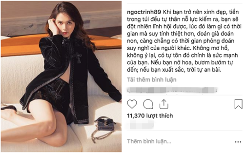 Không chỉ là 'nữ hoàng nội y', Ngọc Trinh xứng đáng được trao thêm danh hiệu 'nữ hoàng châm ngôn sống'