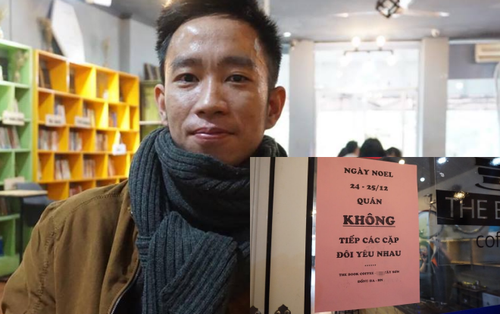 Chủ quán cafe treo thông báo tuyên bố 'không tiếp các đôi yêu nhau ngày Noel' khiến dân FA hả lòng hả dạ