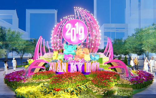 Đường hoa Nguyễn Huệ Tết Kỷ Hợi được thiết kế thế nào