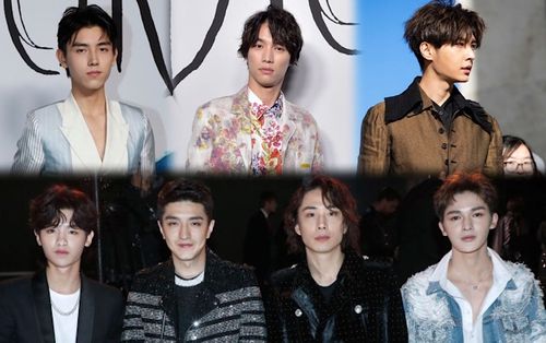 Sota Fukushi cùng Kim Hãn, Trần Phi Vũ, Viêm Á Luân và thành viên NINE PERCENT tham dự 'Tuần lễ thời trang nam Paris 2019'