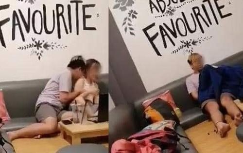 Sốc: Thêm cặp đôi trẻ thản nhiên trùm áo khoác để ‘mây mưa’ ngay tại quán trà sữa