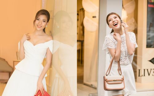 Vắng bóng Lương Thế Thành, Thúy Diễm tha thướt xuống phố mùa thu