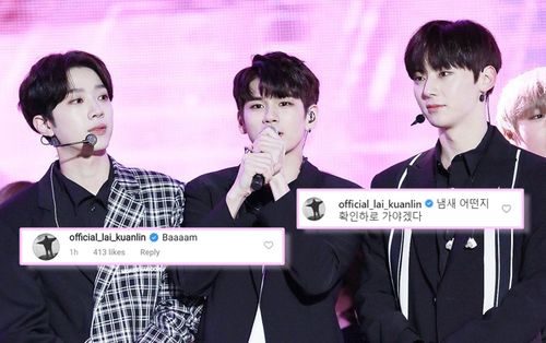 Kiệm lời là thế, tương tác mới của KuanLin (Wanna One) trên Instagram của Seongwu và Minhyun khiến fan phấn khích