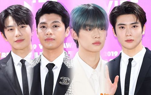 Noo Phước Thịnh đọ sắc hậu bối của BTS, NCT trên thảm vàng Lễ trao giải ở Hàn Quốc
