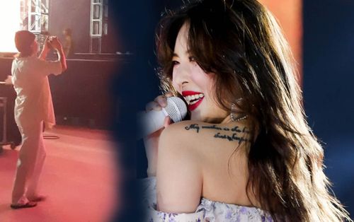 DAWN được fan bắt gặp say mê quay phim, chụp hình bạn gái HyunA sau hậu trường