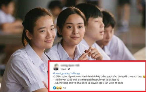Trào lưu khoe điểm thấp thời đi học: Lý do bá đạo quá đi thôi!