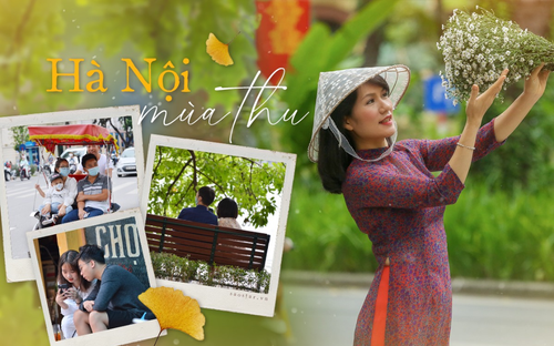 Có một Hà Nội đẹp dịu dàng, thân thương đến lạ trong tiết trời mùa thu