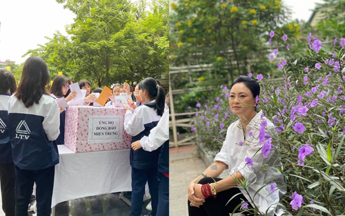 Cô Văn Thùy Dương chia sẻ khoảnh khắc thầy trò trường Lương Thế Vinh ủng hộ miền Trung 'ruột thịt' và bức tâm thư gây xúc động