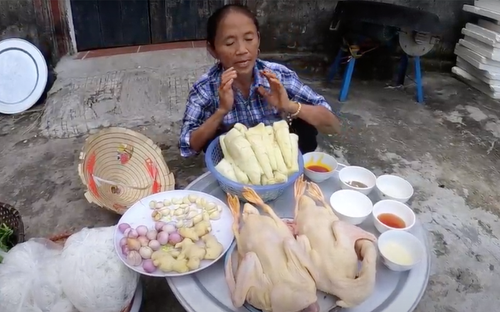 Nấu nồi bún măng vịt khổng lồ, bà Tân Vlog khiến người xem 'nhờn nhợn' ở chi tiết này