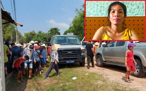 Thực nghiệm hiện trường vụ sát hại cụ bà 79 tuổi rồi giấu xác trong nhà vệ sinh ở Long An