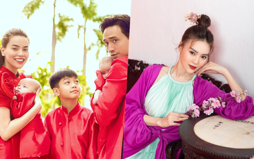 Sao Việt mùng 1 Tết Tân Sửu: Gia đình Hà Hồ đỏ rực 'xuất hành', Lan Ngọc khoe nhan sắc mặn mà cuốn hút