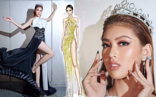 Hé lộ đầm dạ hội của Á hậu Ngọc Thảo ở Miss Grand International 2020, toàn 'đỉnh của chóp'