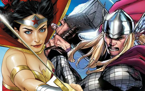 Thor giúp đỡ Wonder Woman chiến đấu với phiên bản xấu xa của mình