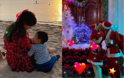 Hòa Minzy lần đầu khoe khoảnh khắc hạnh phúc cùng chồng con: Quý tử Bo để lộ một góc gương mặt kháu khỉnh