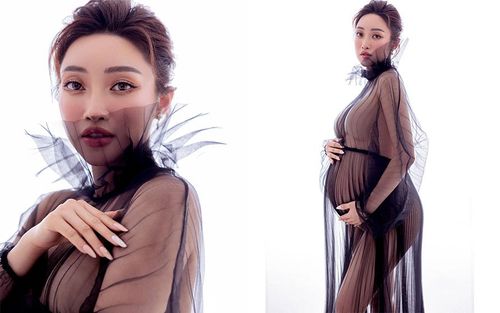 Vợ kém 16 tuổi của diễn viên Chi Bảo bầu vượt mặt nhưng vẫn tự tin tung ảnh nude đầy nghệ thuật