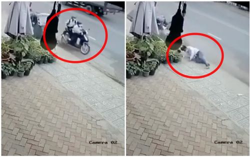 Bị cướp tài sản, 2 nữ sinh đạp 2 tên cướp đi xe ngã lộn nhào rồi lấy lại đồ