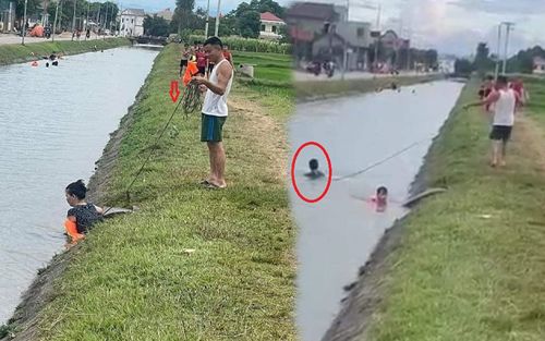 Nhận trọng trách kèm vợ đi bơi nhưng ngại xuống nước, người chồng nghĩ ra 'chiêu thức' cực bá đạo
