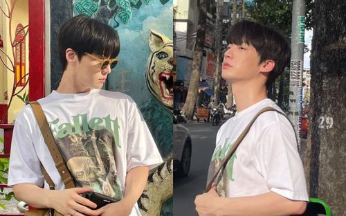 Chồng cũ Goo Hye Sun - Ahn Jae Hyun 'pose' 1001 kiểu ảnh trên đường phố TP. HCM