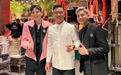 Tuấn Hưng, Quân A.P cùng dàn sao Việt xúng xính váy áo dự cưới Hoa hậu Đỗ Mỹ Linh