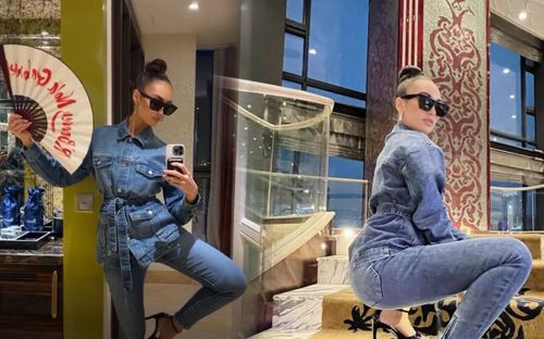 Vừa đến Việt Nam, R'Bonney Gabriel thả dáng 'hết hồn': Miss Universe mà cứ ngỡ Miss Grand