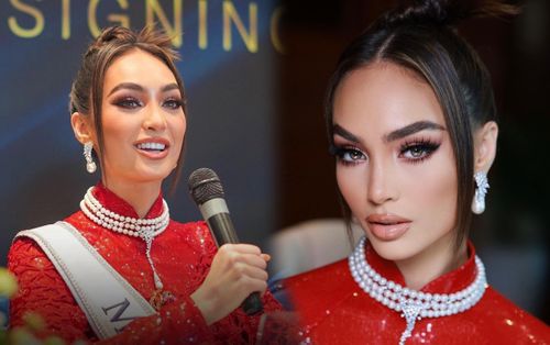 Nhan sắc đương kim Miss Universe lên cấp vùn vụt tại Việt Nam: Chỉ có 3 từ sang -xịn - mịn