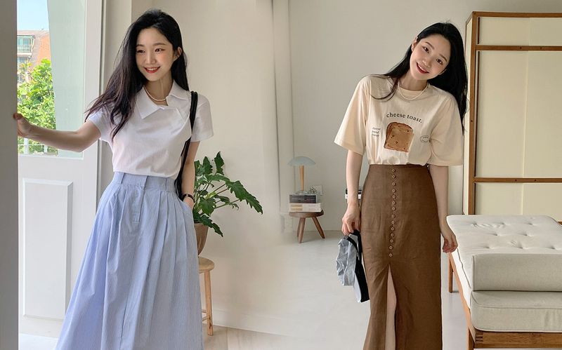 Phối đồ với chân váy dài xinh đúng điệu như gái Hàn Vera Festival Korean fashion dress Long skirt fashion Fashion #26 Phối đồ với chân váy dài xinh đúng điệu như gái Hàn Vera Festival Korean fashion dress Long skirt fashion Fashion